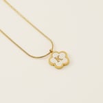 Gold color / 1 Piece Simple Series Daily Letter K Stainless Steel  Gold Color Shell Women's Pendant Necklaces Picture11